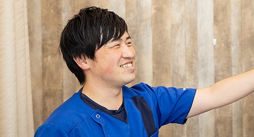 担当したNext整体KINMAQ 理学療法士の鶴田さん イメージ